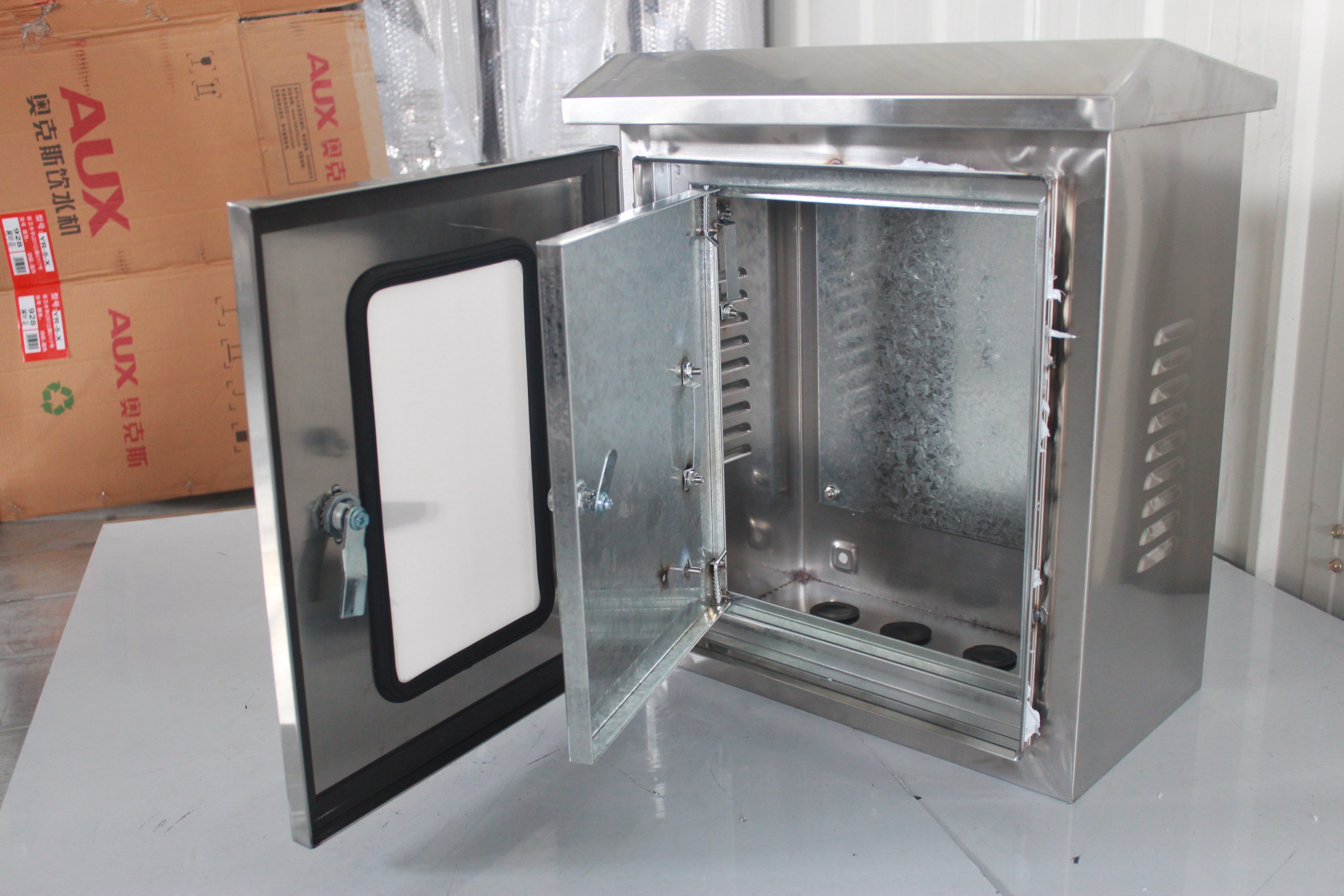 不锈钢防水配电箱电控箱配电柜控制箱电气箱布线箱按钮箱400*300