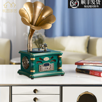 Retro Grammy Machine Mini Nostalgia Swing Piece Creative Bluetooth Small Sound Creative Gift Eurostyle Classical Record Machine
