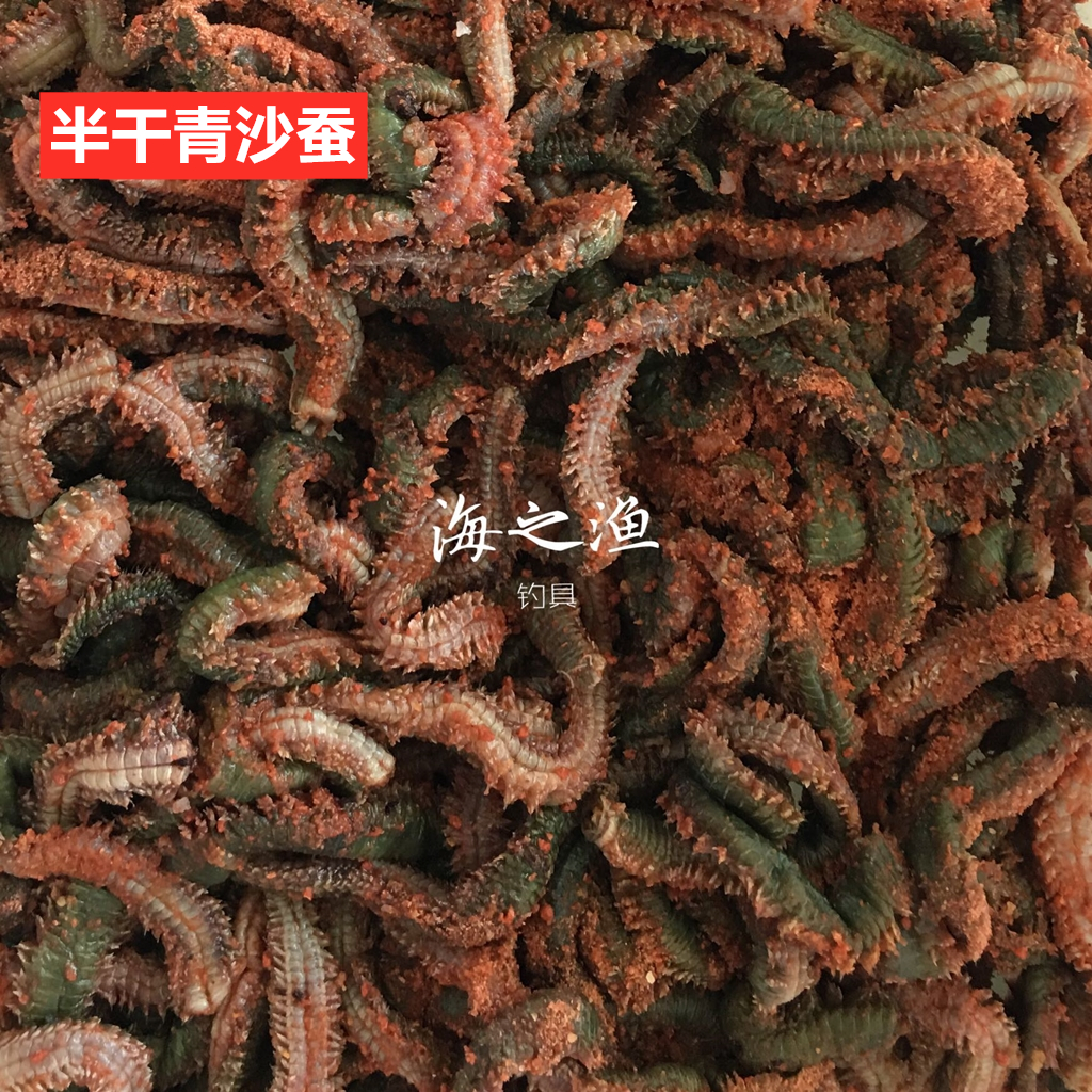 海钓沙蚕半干海蜈蚣海蚯蚓活海蚕腌管虫肉蛆梭鲻黑黄鱼新款秘制饵