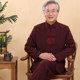 Middle-aged and elderly Tang suit male autumn style father grandpa Chinese style national wind stand collar buckle casual embroidery large size suit Middle-aged and elderly Tang suit male autumn style father grandpa Chinese style national wind stand collar buckle casual embroidery large size suit