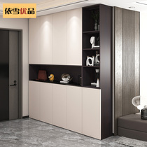Shoe cabinet simple modern door hall cabinet home door large capacity locker home Nordic bench with stool closet customization