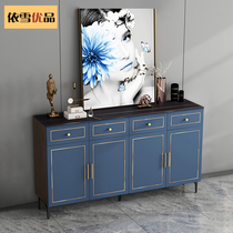 Rock board side cabinet modern light luxury restaurant side cabinet locker simple living room cabinet against wall support customization