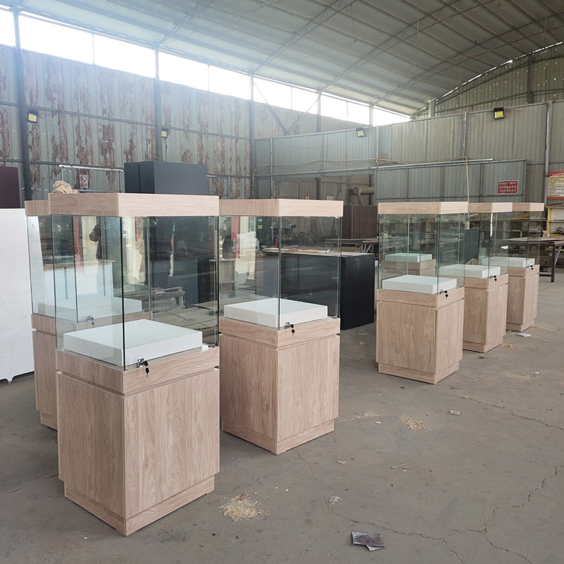 博物馆展柜珠宝翡翠文物展示柜精品模型古董展示台展厅样品玻璃柜