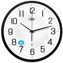 Kangba Silk silent wall clock living room bedroom clock intelligent automatic time 13 6-inch radio clock C6891