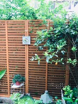 Outdoor Garden Days Style Patio High shelter Wall fence Barrier Screen Embalming Wood wood Wood Shutter Yard Wall
