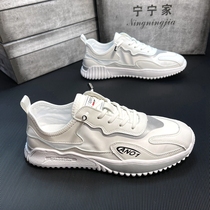 Mens shoes 2022 new breathable white canvas shoes Korean edition trend hundred sports casual shoes