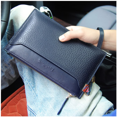 路易斯库克男包信封包男士手包大容量软皮鳄鱼