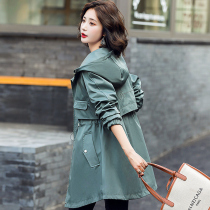 Even cap windsurmounted female medium length spring autumn 2021 new Korean version small sub 100 hitch popular autumn tooling jacket tide