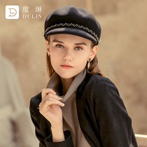 Hat children's new octagonal beret in autumn and winter Korean version of the female British hat