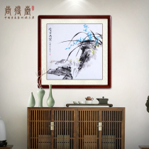 Shangdetang hand-painted Chinese painting Empty Valley Orchid new Chinese living room orchid painting entrance porch corridor decoration mural