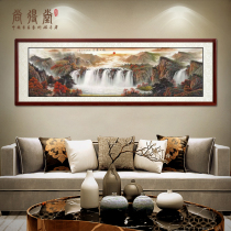 National painting landscape painting scenery leaning on mountain living-room character painting decoration painting Xu Day Dongsheng Office hanging painting Living room Decorative Painting