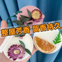 Dried flower wax piece creative home round aromatherapy to remove odor fragrance lasting fragrance to send girlfriend gift pendant wardrobe