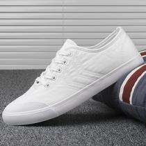 21 new white canvas shoes mens low-top cloth shoes mens shoes students Leisure small white shoes sneakers Joker mens shoes