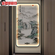 Welcome to the household wall of greet pine entry to the sea gate decoration painting with light living room corridor aisle painting