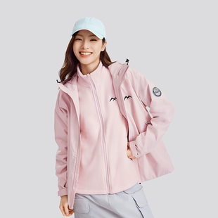 Skechers斯凯奇男女同款舒适轻盈冲锋衣魔方系列三合一防风防水