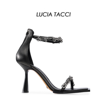 LUCIA TACCI (Chen Zitong same 2021ss original designer) Cowhide sandals