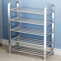 Door shoe rack corridor outdoor corridor stainless steel shoe rack thickened and thickened household shoe cabinet economy