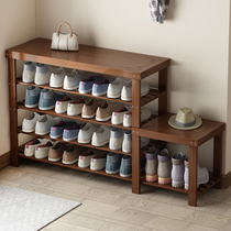 Shoe-changing stool-style shoe cabinet can sit on shoes stool solid wood storage stool for storage modern simple shoes for small stool