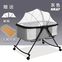 Crib eco-friendly non-lacquered foldable multifunctional baby bed bbbed bed newborn childrens bed