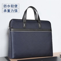 Briefcase mens business Hand bag large capacity simple Atmosphere conference bag thick office bag Oxford cloth light bag