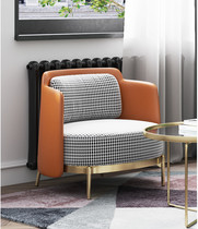 Nordic Light Extravagant Single Place Sofa Chair Modern Minimalist Fabric Art Tiger Chair Living-room Casual guest chair backrest chair