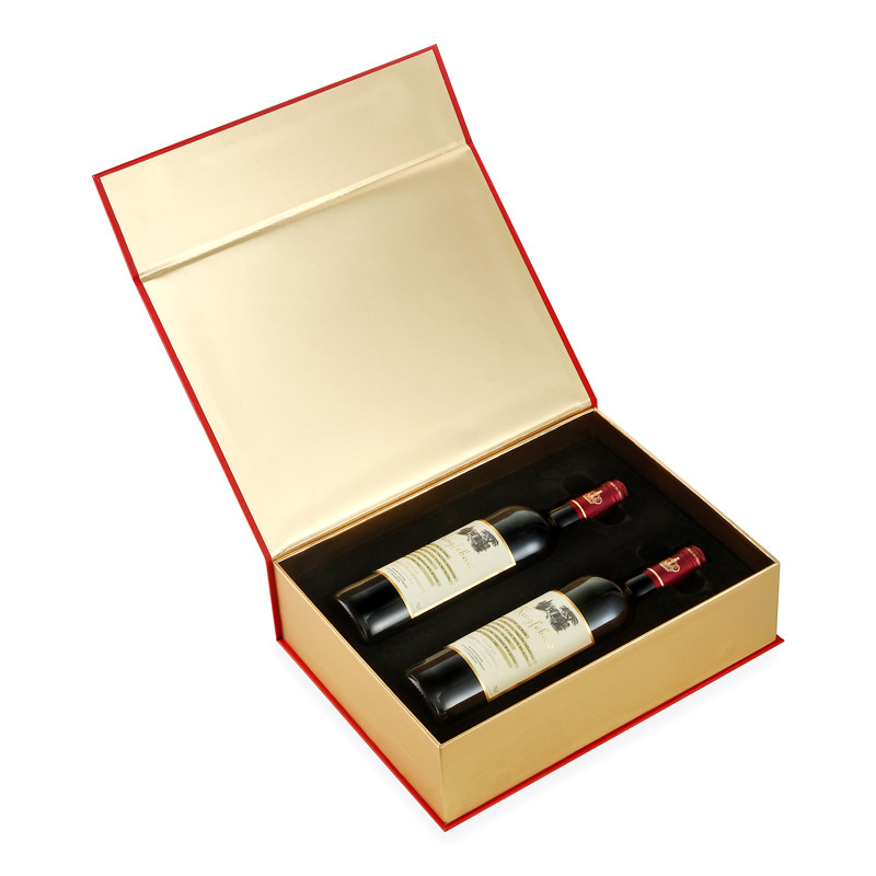 法国原瓶进口红酒 帝菲堡干红葡萄酒盒装750ml*2支装礼盒送礼酒