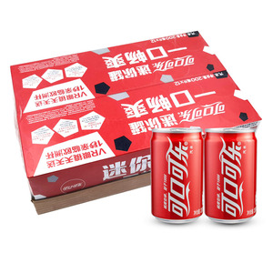 可口可乐可乐汽水迷你罐200ml*24罐mini罐碳酸饮料汽水聚会饮品