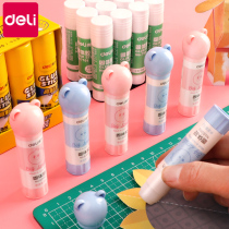 Del solid glue stick students use pen-shaped transparent solid glue childrens kindergarten high viscosity strong pen type office non-toxic handmade solid glue stick Korean cute stationery wholesale