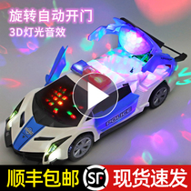 Electric dancing deformation rotating universal police car boy toy trembles with children and children Girl car