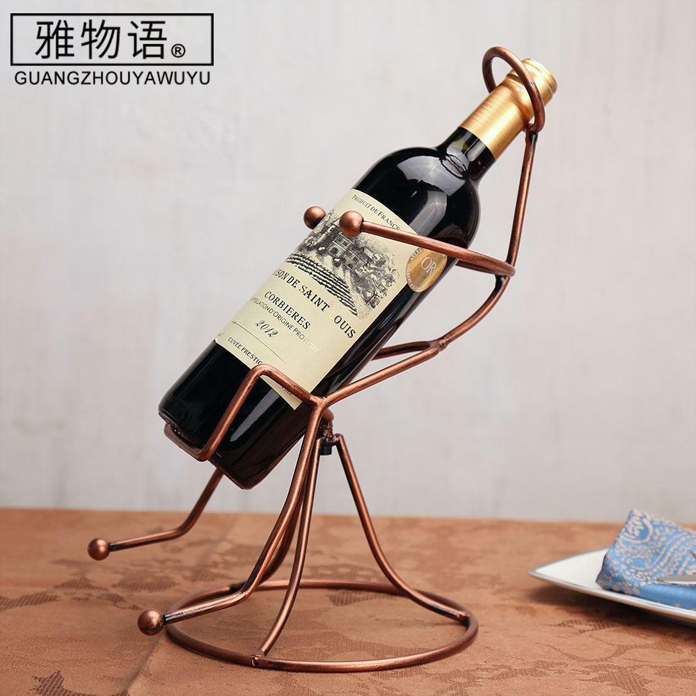 Jas monogatari humanoid seat furnishing articles creative display bottle red wine red wine rack frame home European wine rack