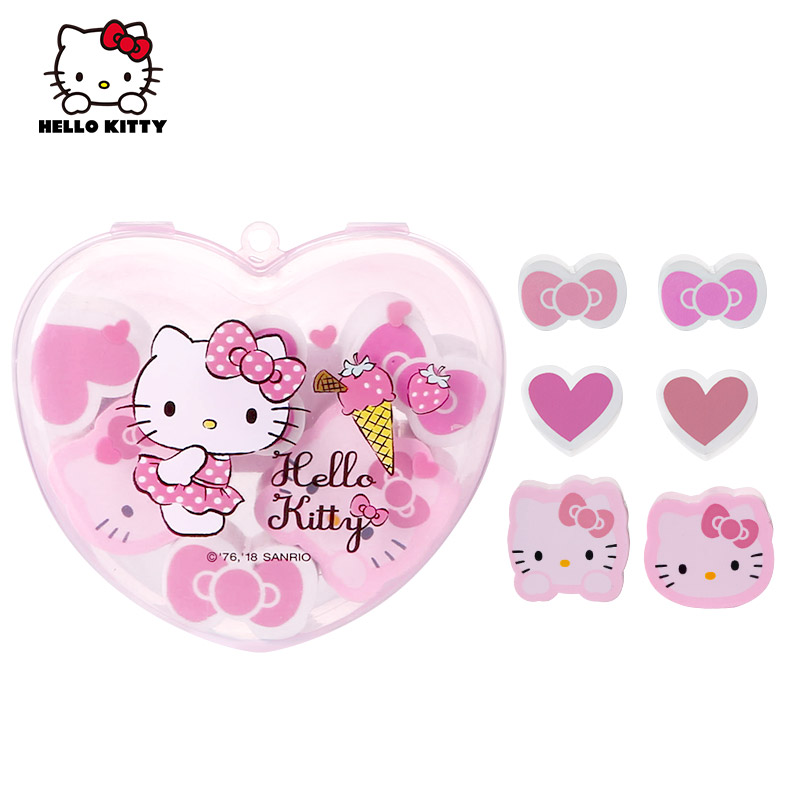 hello kitty love eraser pupils wipe clean without leaving marks hb elephant skin wipe creative cartoon cute children art elephant skin wipe boxed christmas practical stationery gifts kt first grade