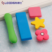 New Anti-Bump Personality New Kids Room Wardrobe Cartoon Rubber Handle Cabinet Door Drawer Children Handle