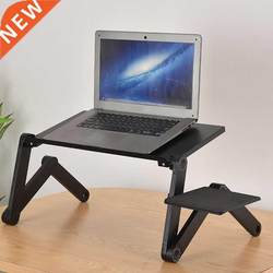 Iron Folding Table Lap Desk Portable Notebook Stand Folda