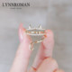 Lynnroman Japanese Design Design 여성용 귀여운 고양이 반지 ins 트렌디 한 성격 틈새 시장 개방 조정 가능한 색인 손가락 반지 Lynnroman Japanese Design Design 여성용 귀여운 고양이 반지 ins 트렌디 한 성격 틈새 시장 개방 조정 가능한 색인 손가락 반지
