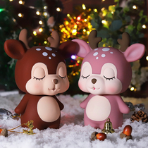 Fawn piggy bank boys can deposit and withdraw childrens coins and banknotes piggy bank girls creative cute girl gifts