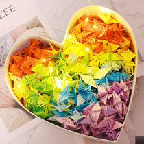 Creative thousand paper cranes pure hand flash drilling folder finished to husband wife anniversary of the birthday present