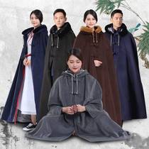 Meditation cloak meditation cloak men thick cloak cloak women winter long cape coat women
