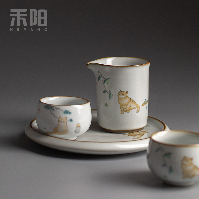 Send Yang your up pot bearing archaize ceramic bearing plate on tea pot tray was dry terms plate pot pad cat tea accessories