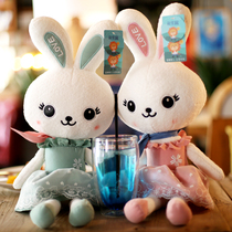 Rabbit plush toy Bunny doll Bunny doll Ragdoll sleeping pillow Princess rabbit couple rabbit toy