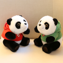 Wearing Sweatshirt Panda Paparazzi Emulation Groveling Panda Doll Cute National Treasure Panda Doll Birthday Gift