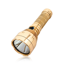 Lei Mintu GT Micro Brass Version nm1 Light Pearl 14500 Intense Light Afar flashlight with range 810 m