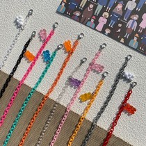 Anti-loss mask chain acrylic bear female fashion mask hanging chain ins childrens anti-loss rope Korean cute d