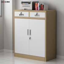 Chenwei color 1090 two bucket short cabinet filing cabinet iron cabinet Cabinet locker balcony tool cabinet with lock small cabinet
