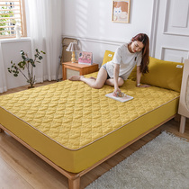 Good pint pure cotton washed cotton bunk thickened laminated cotton single piece non-slip full cotton bed cover Sidream bed cushion protective sleeve