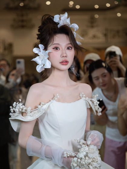 새로운 프랑스 신부 머리 장식 3 차원 레트로 시뮬레이션 꽃 메쉬 헤어 액세서리 여행 사진 웨딩 사진 드레스 액세서리 새로운 프랑스 신부 머리 장식 3 차원 레트로 시뮬레이션 꽃 메쉬 헤어 액세서리 여행 사진 웨딩 사진 드레스 액세서리
