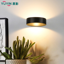 Creative color bedroom bedside lamp simple modern macaron Wall porch corridor living room background wall decorative lamp
