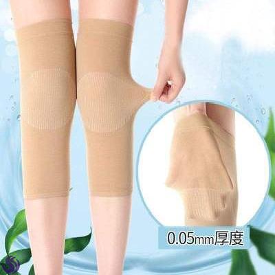 Knee pads for summer thin mens middle-aged summer ultra-thin womens good-looking flag protection thin long cotton knee pads for women