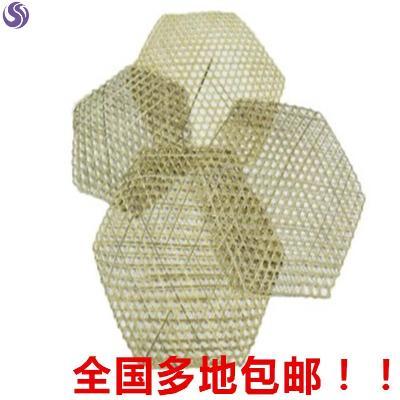 Mat steamer mat Bamboo anti-stick pot bottom Bamboo mat Steamed steamed buns Bamboo net Bamboo board hand-made hexagonal braided stew