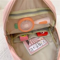 School bag Girl 2021 new Korean version of the first high school high school student Jane about elementary school student cute teenage girl hearts tennis red Third fourth grade