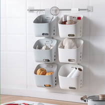 Bathroom toilet small hanging basket Japanese-style multifunctional kitchen wall onion ginger garlic storage basket hanging bedside storage basket